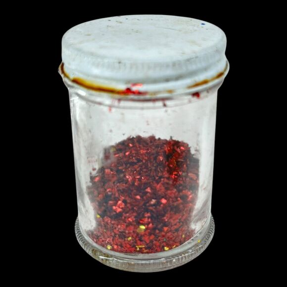 (11) Containers Jars of Crafters Glitter Lot Luco Glitterex Chunky 70s-90s VTG - Picture 3 of 12